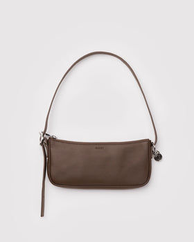 Recycled Leather Pochette - Brown - Hair Routine