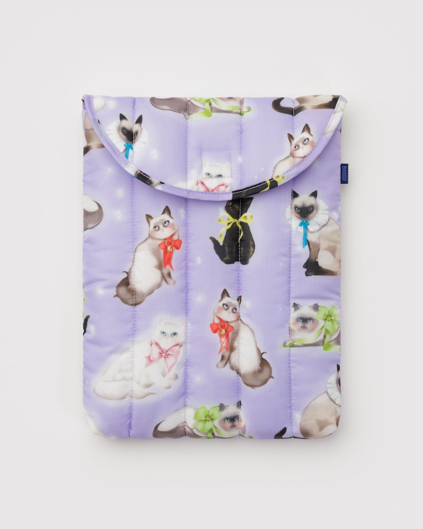 Puffy Laptop Sleeve 13"/14" - Fancy Cats - Classic Pour