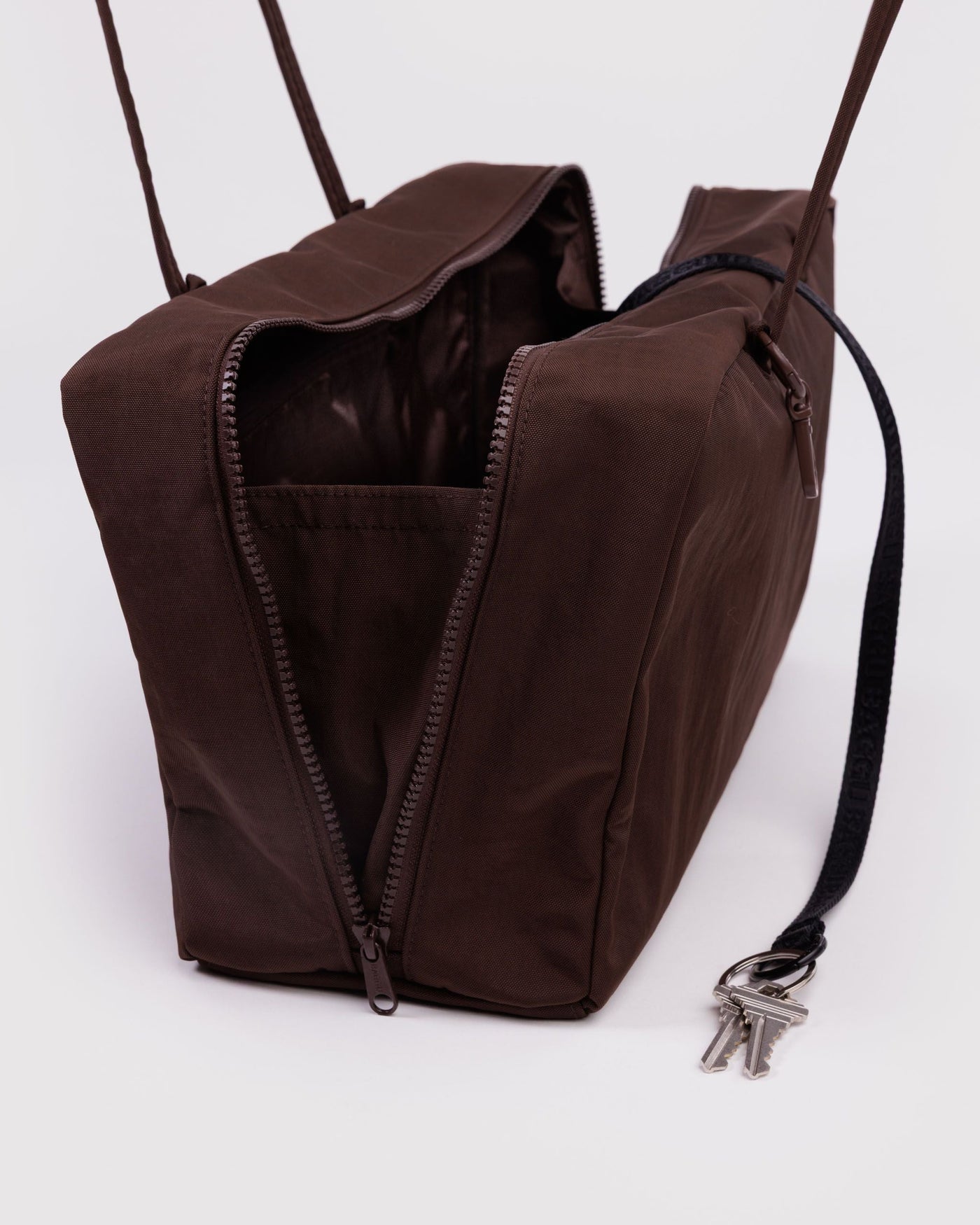 Medium Nylon Bowler Bag - Coffee - Everyday Pick
