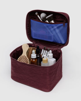 Large Cosmetic Case - Mahogany - Quick Grab