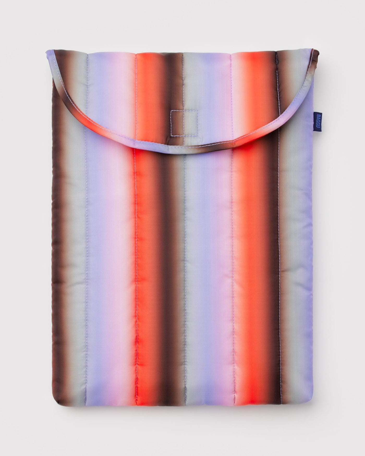 Puffy Laptop Sleeve 16" - Gradient Stripe Poppy & Lilac - Easy Refill