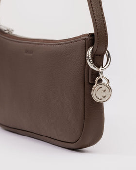 Recycled Leather Pochette - Brown - Hair Routine
